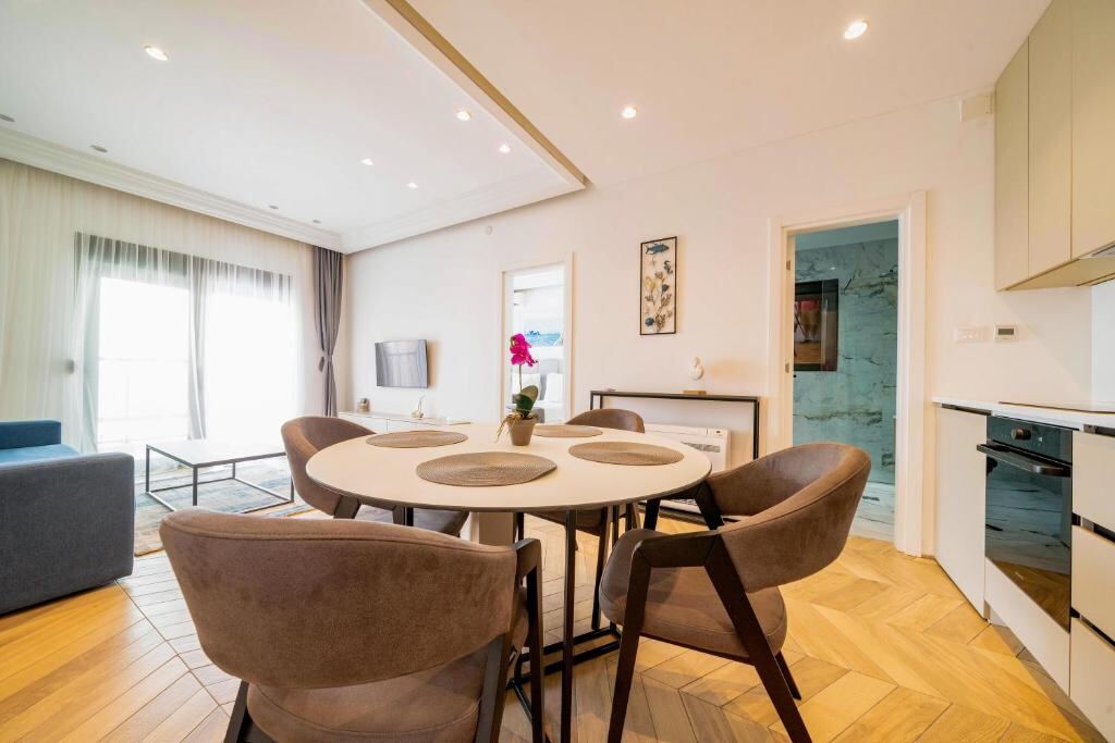 Apartment living and dining area